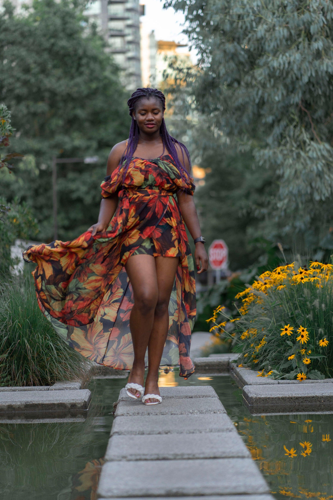 Floral Maxi Dress Formal - Rutzela Luxuries
