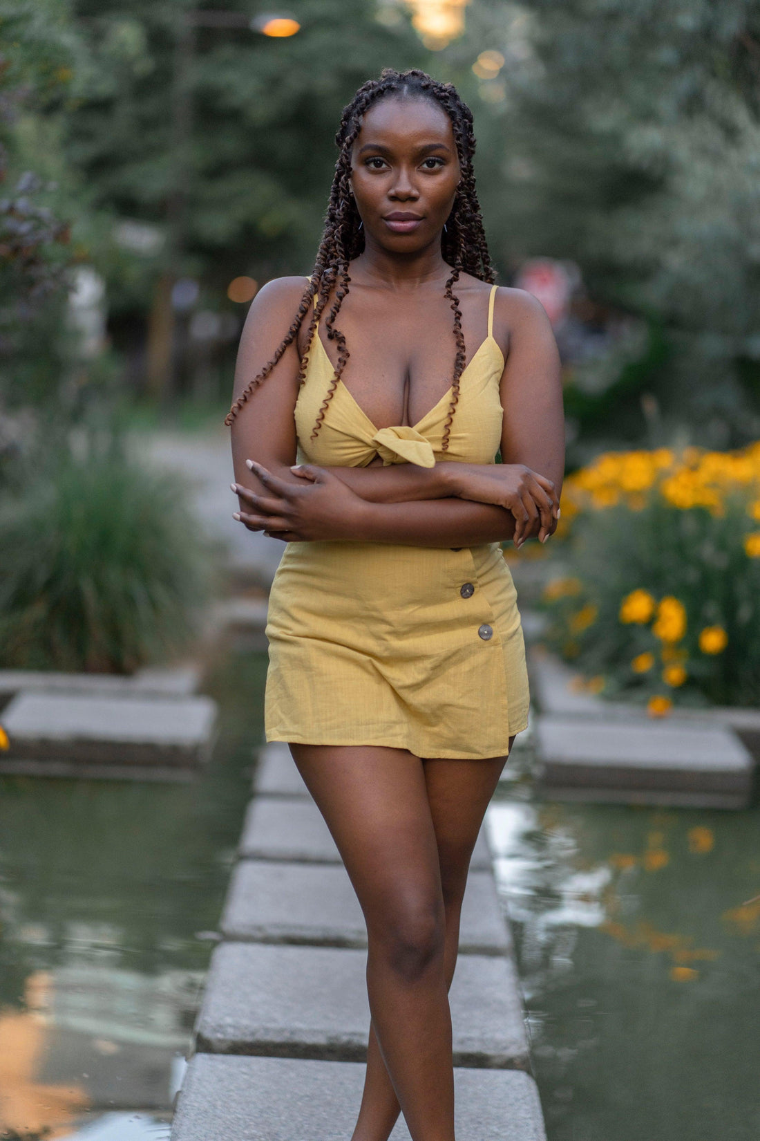 Crop Top and  Skirt Set Lemon - Rutzela Luxuries